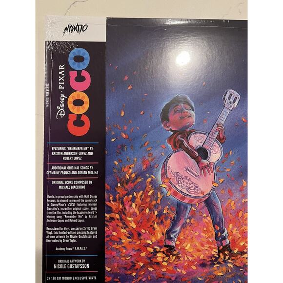 Coco Disney Original Motion Picture Soundtrack 2XLP Splatter Vinyl by Mondo NEW - Picture 2 of 10